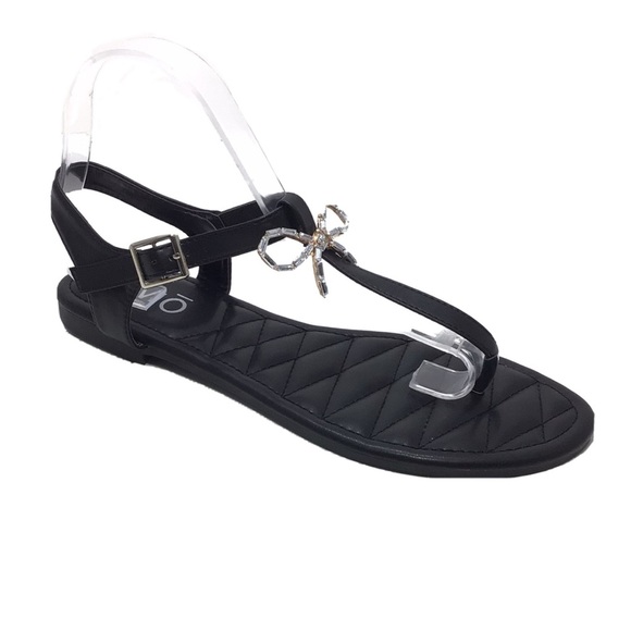 JOMO by Cape Robbin Black Thong Slingback Sandals - Picture 5 of 12